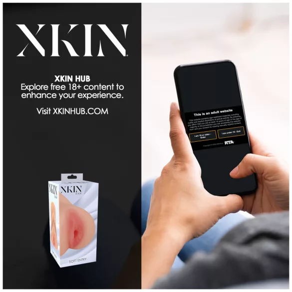 XKIN - realistisk kunstig vagina-masturbator - M (naturell)