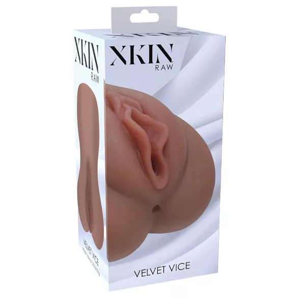 XKIN - realistisk kunstig vagina - L (mørk naturfarge)