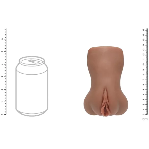 XKIN - realistisk kunstig vagina - L (mørk naturfarge)