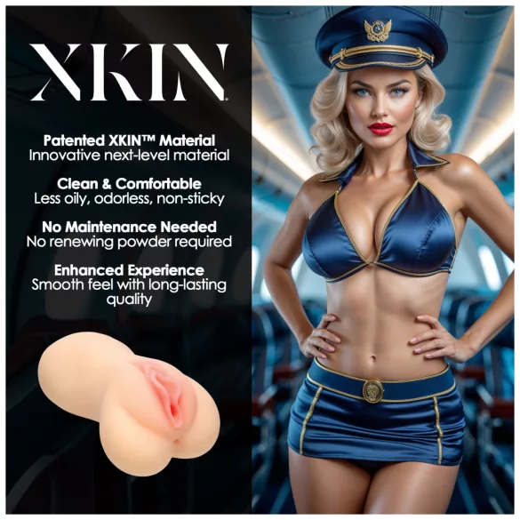XKIN Lexi Cockpit - realistisk kunstig vagina-masturbator (naturfarget)