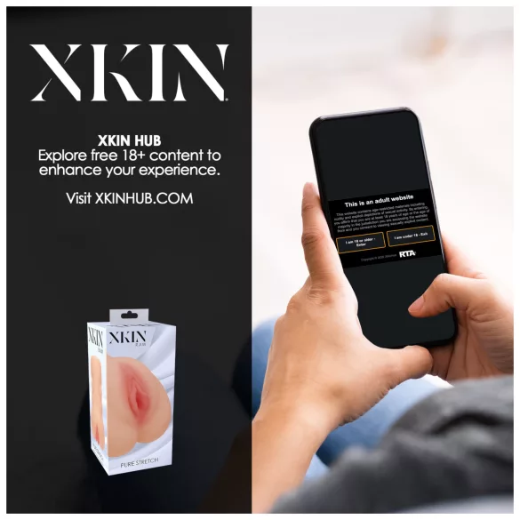 XKIN - realistisk kunstig vagina‑masturbator - L (natur)