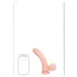 RealRock - realistisk vibrator med dobbel tetthet (hudfarget) - 15 cm