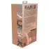 RealRock - realistisk vibrator med dobbel tetthet (hudfarget) - 15 cm