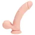 RealRock - realistisk vibrator med dobbel tetthet (hudfarget) - 15 cm
