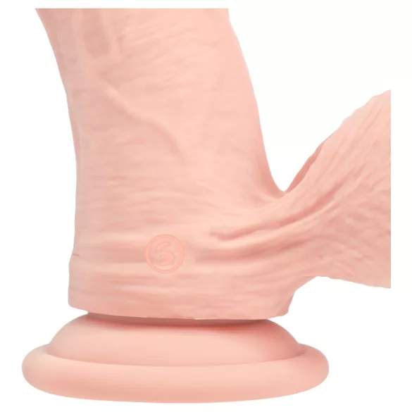 RealRock - realistisk vibrator med dobbel tetthet (hudfarget) - 15 cm