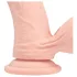 RealRock - realistisk vibrator med dobbel tetthet (hudfarget) - 15 cm