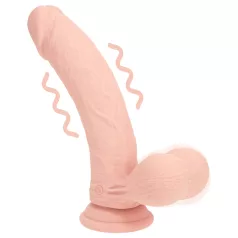   RealRock - realistisk vibrator med dobbel tetthet (hudfarget) - 18 cm
