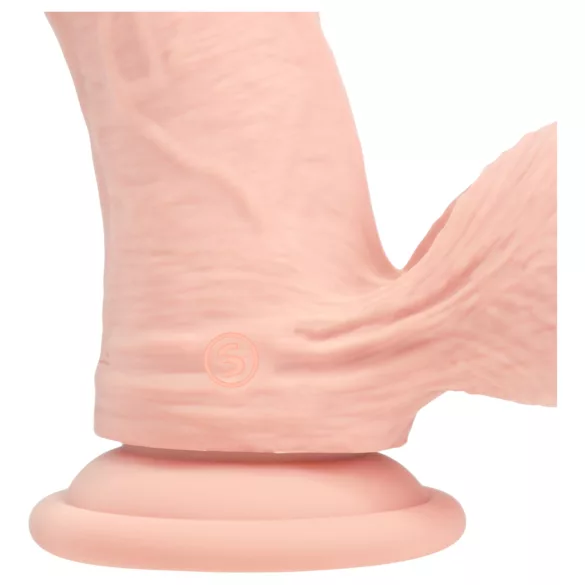 RealRock - realistisk vibrator med dobbel tetthet (hudfarget) - 20 cm
