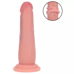   RealRock - realistisk dildo med dobbel tetthet (hudfarge) - 15,5 cm