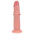 RealRock - realistisk dildo med dobbel tetthet (hudfarge) - 15,5 cm
