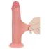 RealRock - realistisk dildo med dobbel tetthet (hudfarge) - 15,5 cm