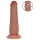 RealRock - realistisk dildo med dobbel densitet (solbrun) - 15,5 cm