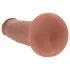 RealRock - realistisk dildo med dobbel densitet (solbrun) - 15,5 cm