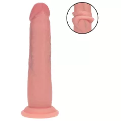   RealRock - realistisk dildo med dobbel tetthet (hudfarget) - 18,5 cm