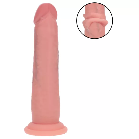 RealRock - realistisk dildo med dobbel tetthet (hudfarget) - 18,5 cm