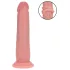 RealRock - realistisk dildo med dobbel tetthet (hudfarget) - 18,5 cm