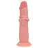RealRock - realistisk dildo med dobbel tetthet (hudfarget) - 18,5 cm