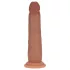 RealRock - realistisk dildo med dobbel tetthet (solbrun) - 18,5 cm