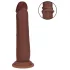 RealRock - realistisk dobbelt tetthet-dildo (brun) - 20,5 cm