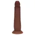 RealRock - realistisk dobbelt tetthet-dildo (brun) - 20,5 cm