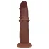 RealRock - realistisk dobbelt tetthet-dildo (brun) - 20,5 cm