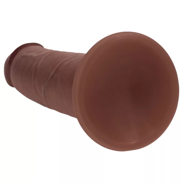 RealRock - realistisk dobbelt tetthet-dildo (brun) - 20,5 cm