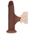 RealRock - realistisk dobbelt tetthet-dildo (brun) - 20,5 cm