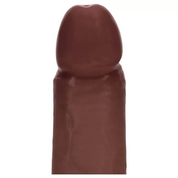 RealRock - realistisk dobbelt tetthet-dildo (brun) - 20,5 cm