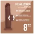 RealRock - realistisk dobbelt tetthet-dildo (brun) - 20,5 cm
