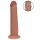 RealRock - realistisk dildo med dobbel tetthet (solbrun) - 20,5 cm
