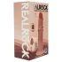 RealRock - realistisk dildo med dobbel tetthet (solbrun) - 20,5 cm