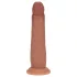 RealRock - realistisk dildo med dobbel tetthet (solbrun) - 20,5 cm
