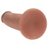 RealRock - realistisk dildo med dobbel tetthet (solbrun) - 20,5 cm
