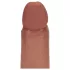 RealRock - realistisk dildo med dobbel tetthet (solbrun) - 20,5 cm