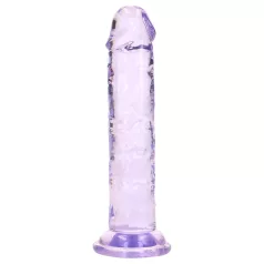 RealRock - realistisk dildo med sugekopp (lilla) - 12,7 cm