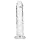 RealRock - realistisk dildo med sugekopp (gjennomsiktig) - 12,7 cm