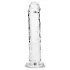RealRock - realistisk dildo med sugekopp (gjennomsiktig) - 12,7 cm