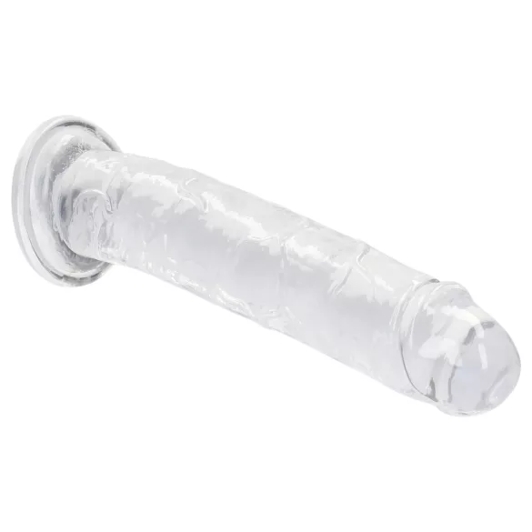 RealRock - realistisk dildo med sugekopp (gjennomsiktig) - 12,7 cm