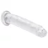 RealRock - realistisk dildo med sugekopp (gjennomsiktig) - 12,7 cm