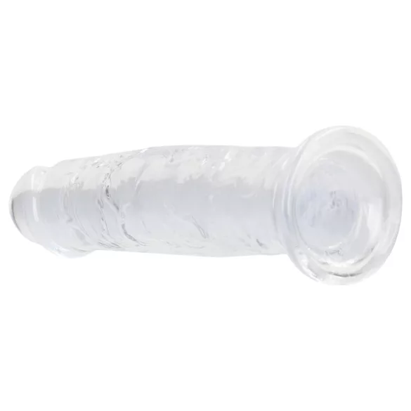 RealRock - realistisk dildo med sugekopp (gjennomsiktig) - 12,7 cm