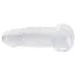 RealRock - realistisk dildo med sugekopp (gjennomsiktig) - 12,7 cm