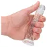 RealRock - realistisk dildo med sugekopp (gjennomsiktig) - 12,7 cm