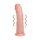 REALROCK - sugekoppvibrator - naturlig (20,5 cm)
