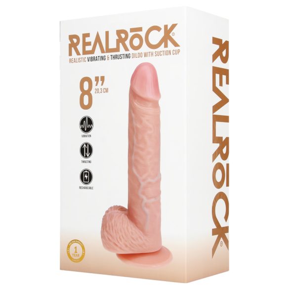 REALROCK - sugekopp-vibrator natur (20,5 cm)