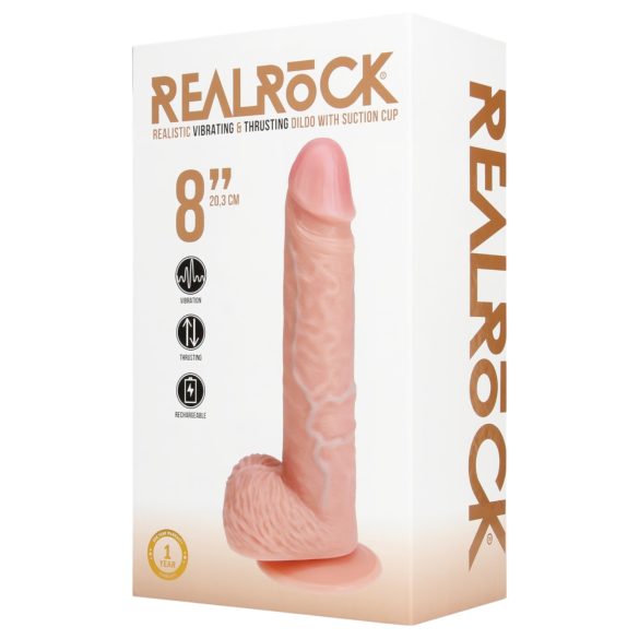 REALROCK - sugekopp-vibrator natur (20,5 cm)