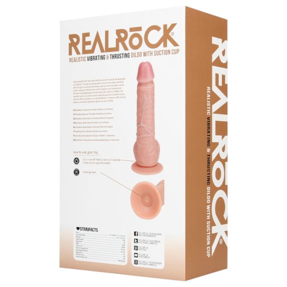 REALROCK - sugekopp-vibrator natur (20,5 cm)