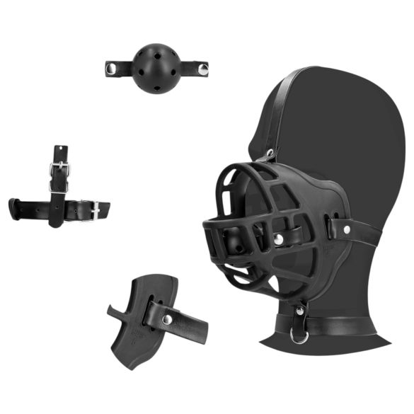 Ouch! - Munnkurv med innebygd munnplugg (svart)