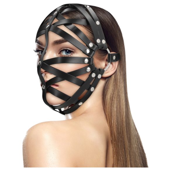 Ouch! - Kunstlær burmaske (svart)
