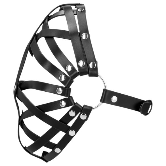 Ouch! - Kunstlær burmaske (svart)