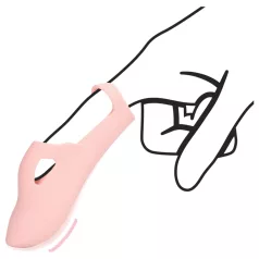 Loveline - rillet fingervibrator (rosa)